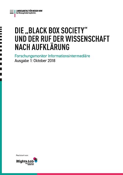 Die &quot;Black Box Society&quot;