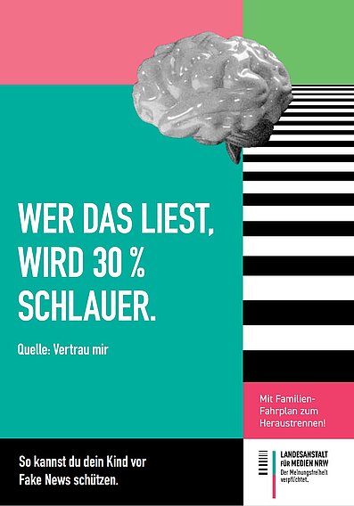 Wer das liest, wird 30 % schlauer. Quelle: Vertrau mir