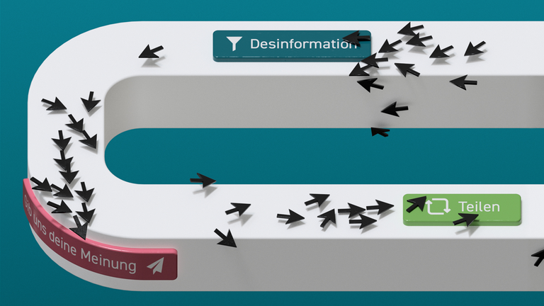 Forsa-Studie zum Thema Desinformation 2025