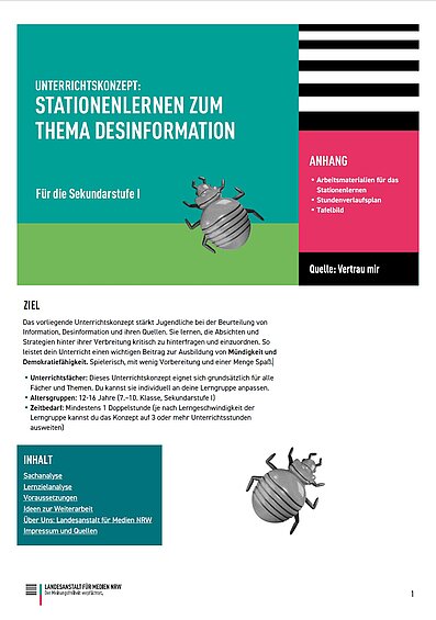 Stationenlernen zum Thema Desinformation